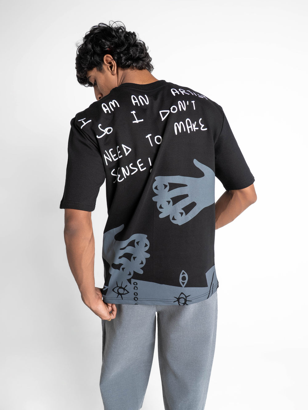 Artist Black Oversized T-Shirt
