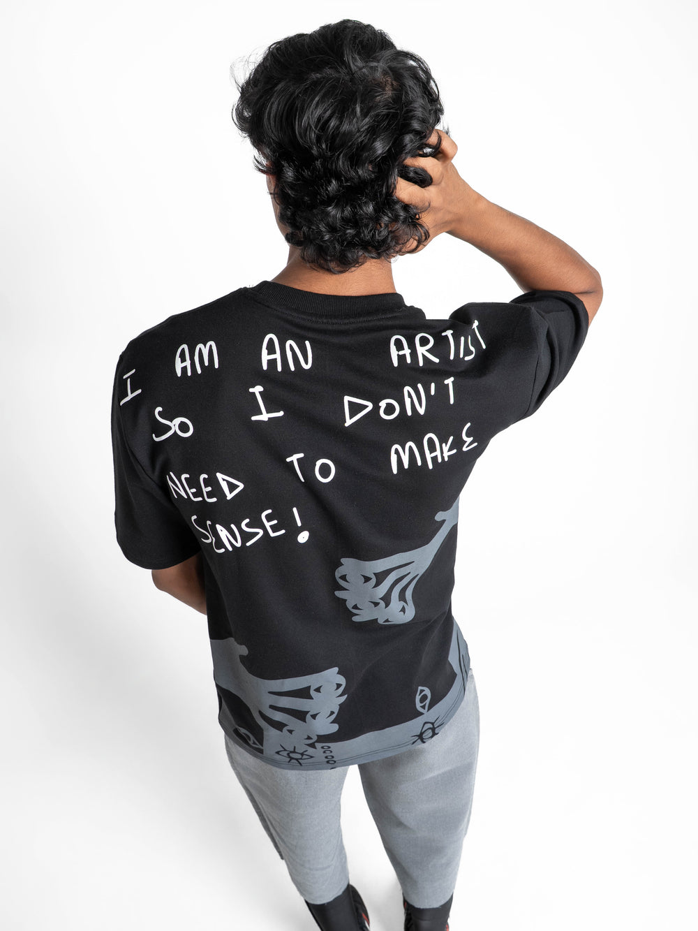 Artist Black Oversized T-Shirt