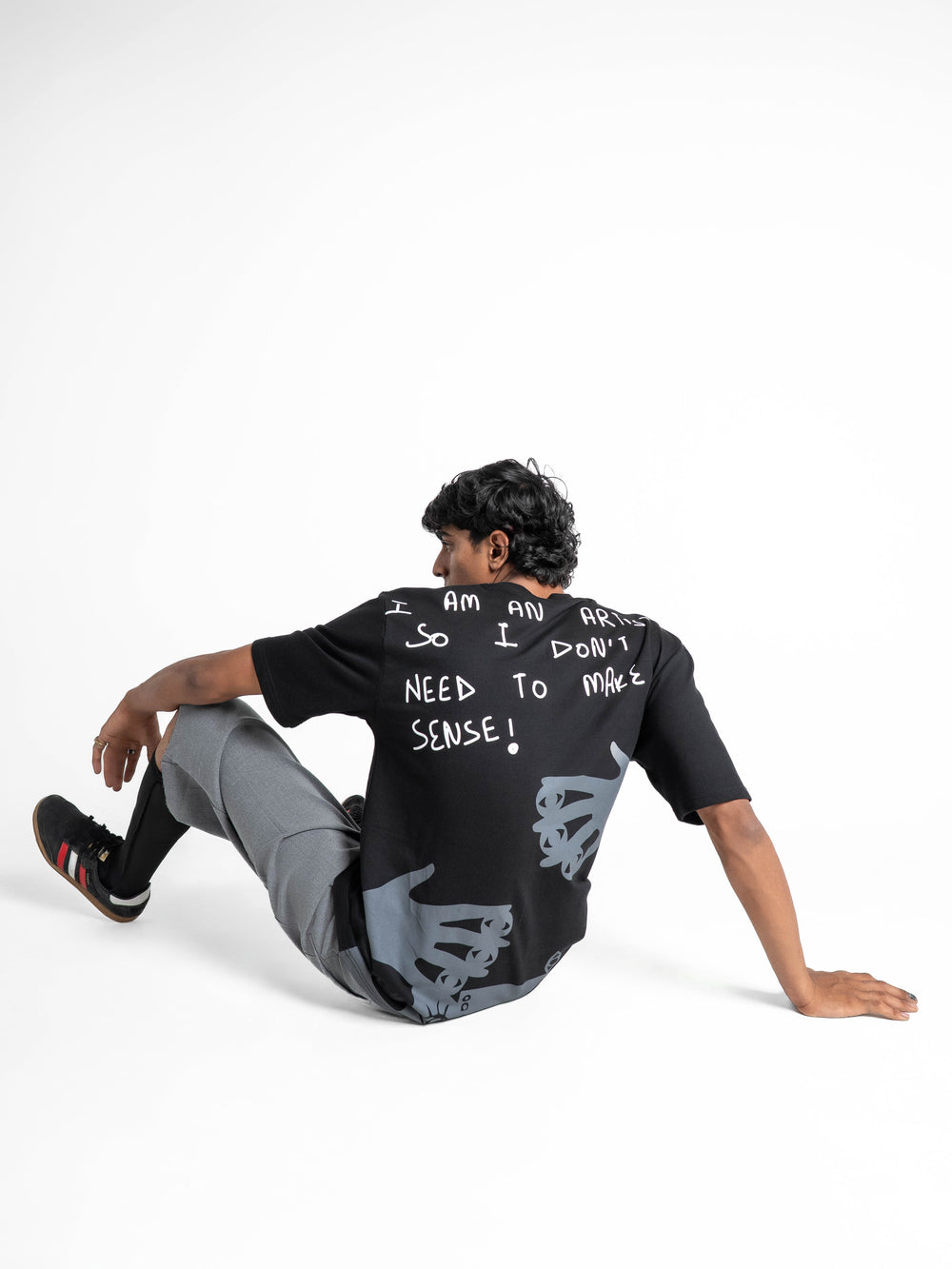 Artist Black Oversized T-Shirt