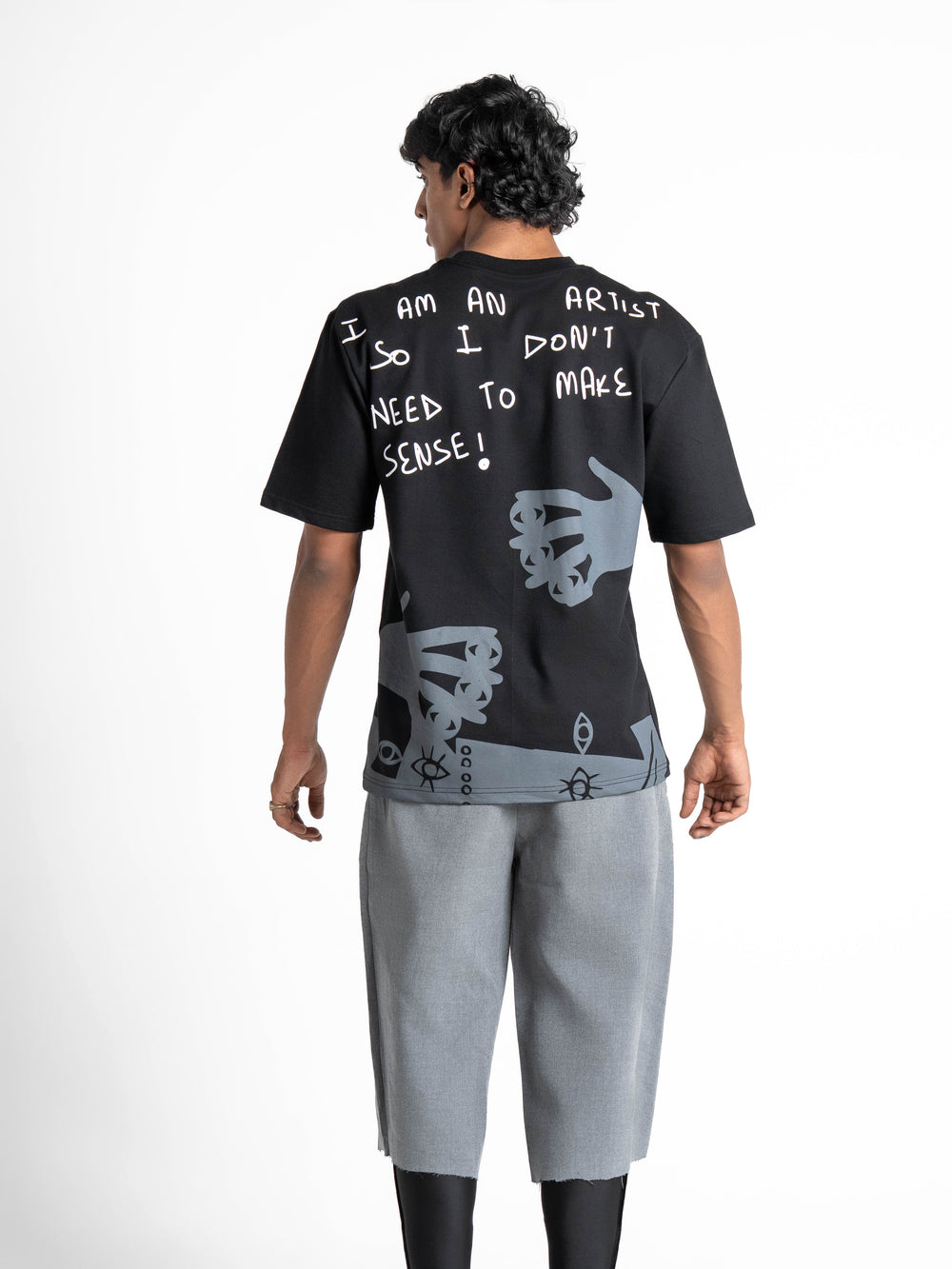Artist Black Oversized T-Shirt