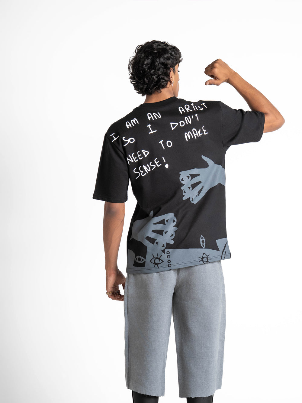Artist Black Oversized T-Shirt