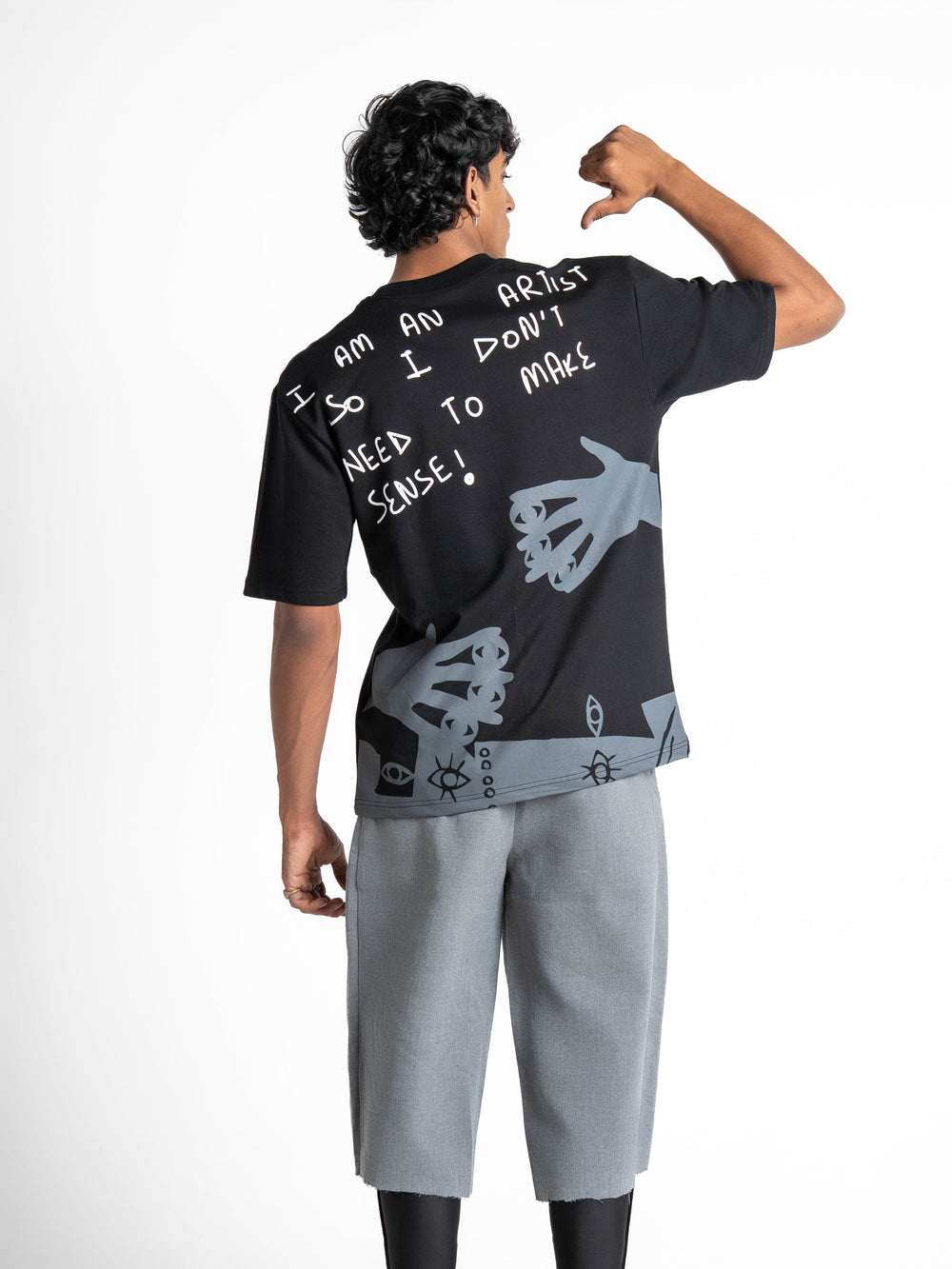 Artist Black Oversized T-Shirt