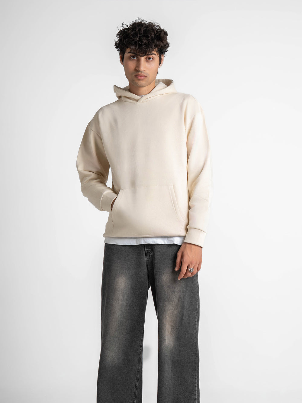 Everyday Essential 330 GSM Solid Hoodie Moonstone