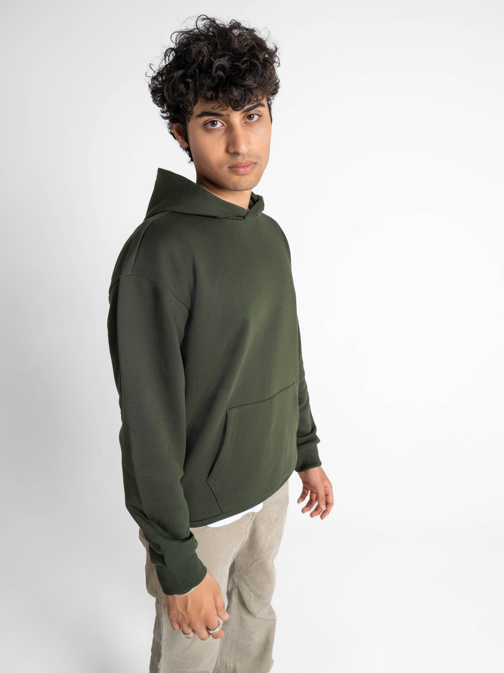 Everyday Essential 330 GSM Solid Hoodie Forest Green