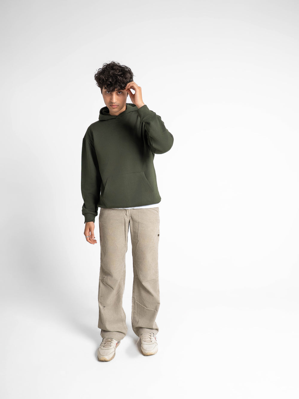 Everyday Essential 330 GSM Solid Hoodie Forest Green