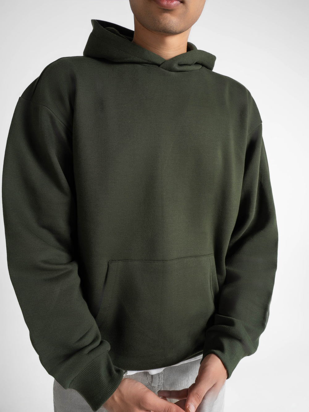 Everyday Essential 330 GSM Solid Hoodie Forest Green