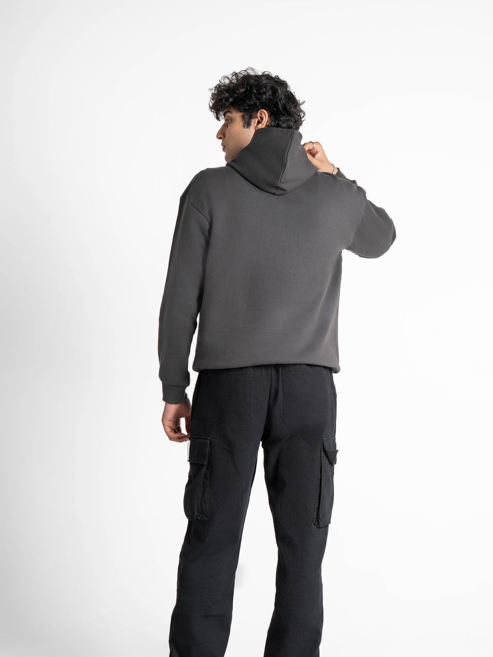 Heavyweight Everyday  Essential 420 GSM Solid Hoodie Deep Grey