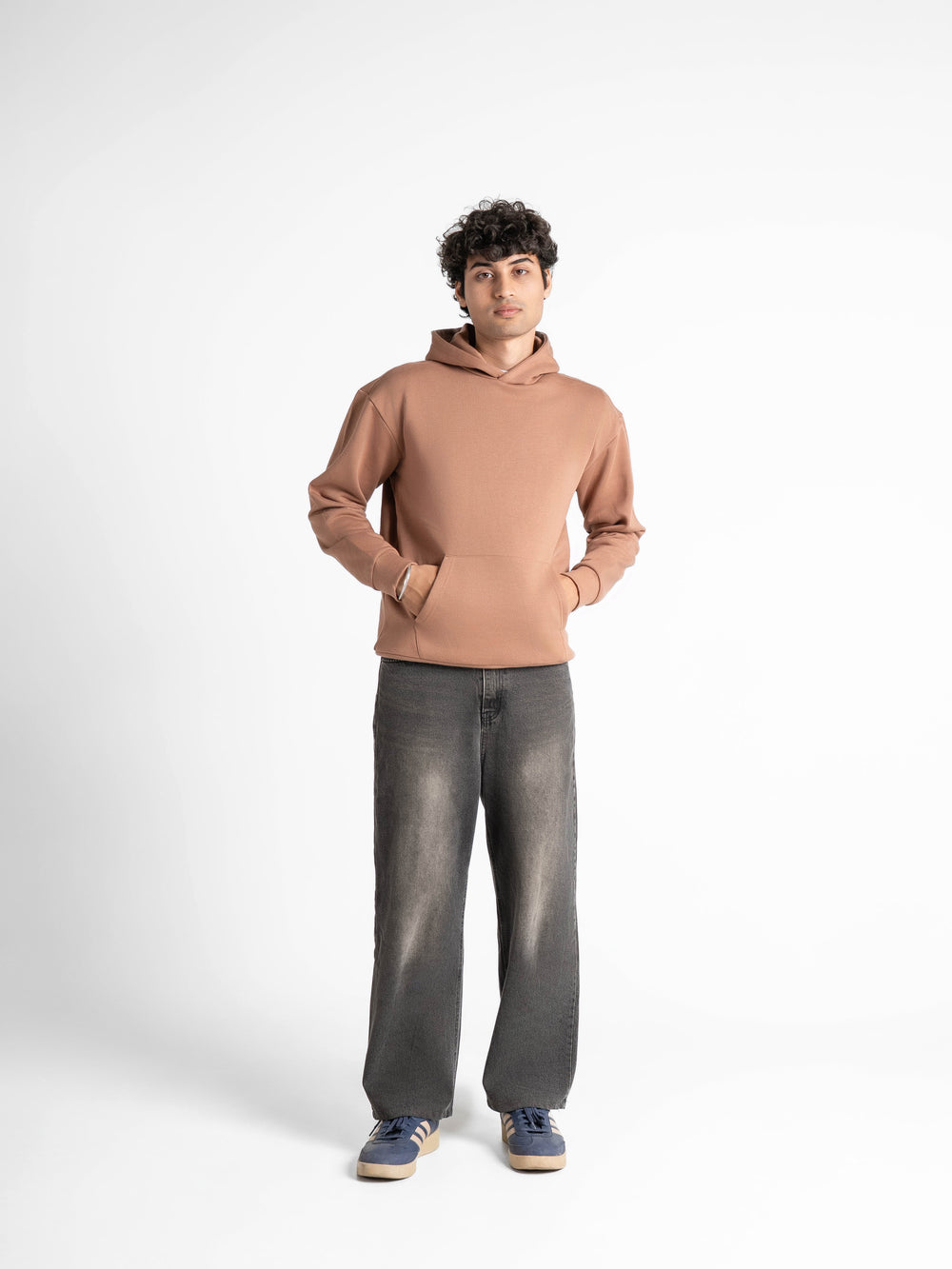 Everyday Essential 330 GSM Solid Hoodie Mocha Brown