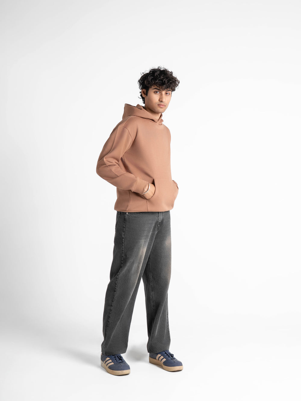 Everyday Essential 330 GSM Solid Hoodie Mocha Brown