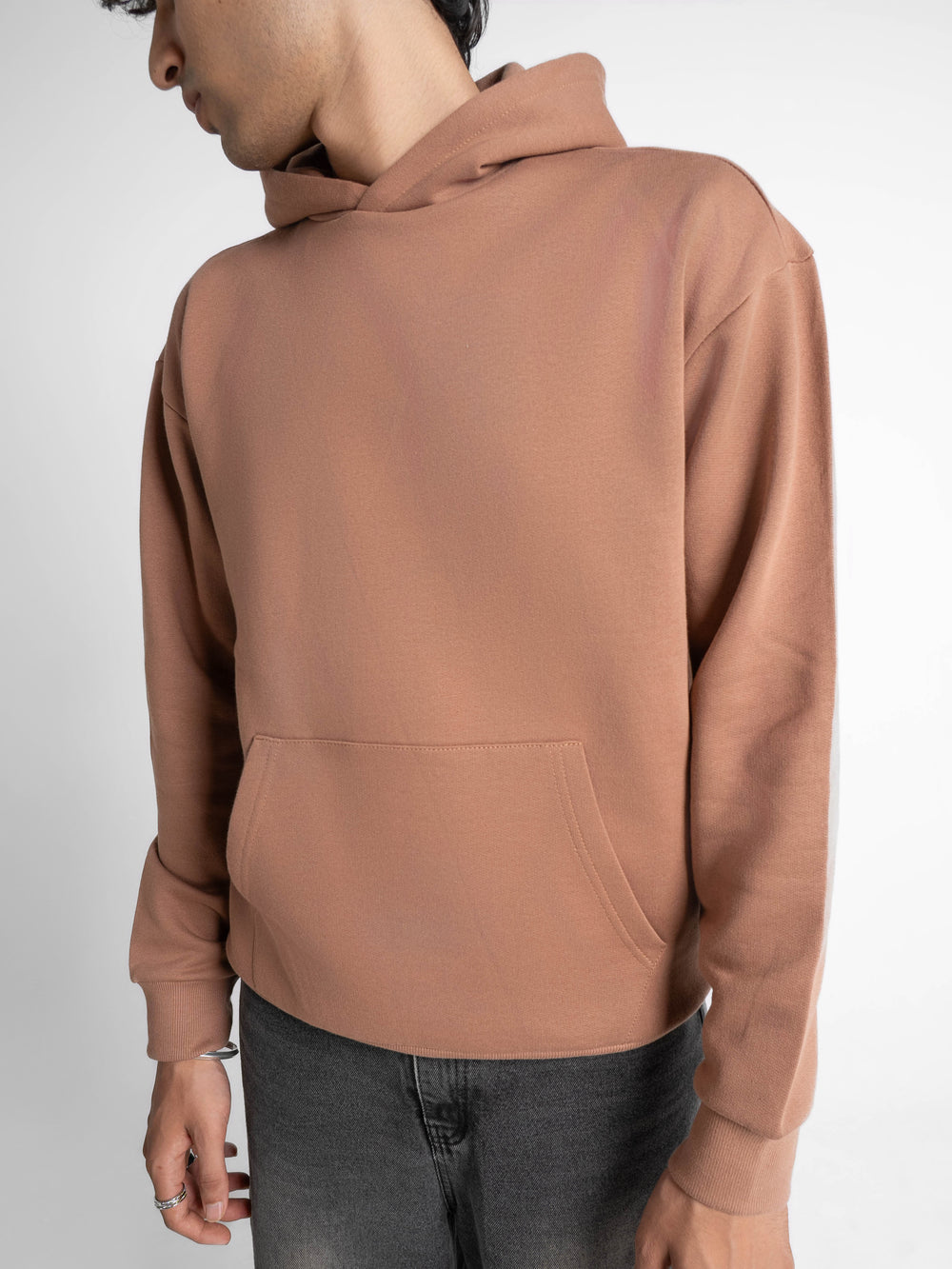 Everyday Essential 330 GSM Solid Hoodie Mocha Brown