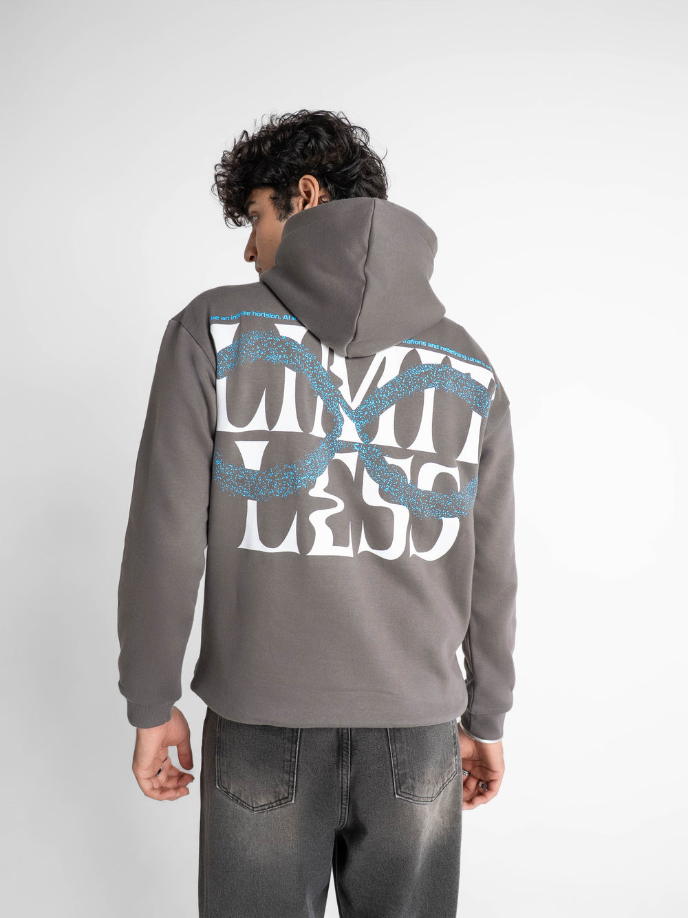 Oversized Limitless Grey Hoodie 330 GSM