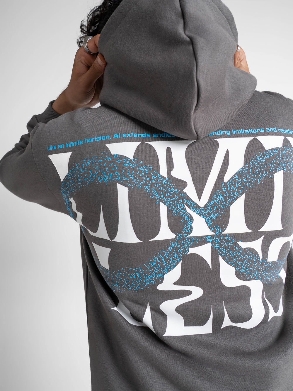 Oversized Limitless Grey Hoodie 330 GSM