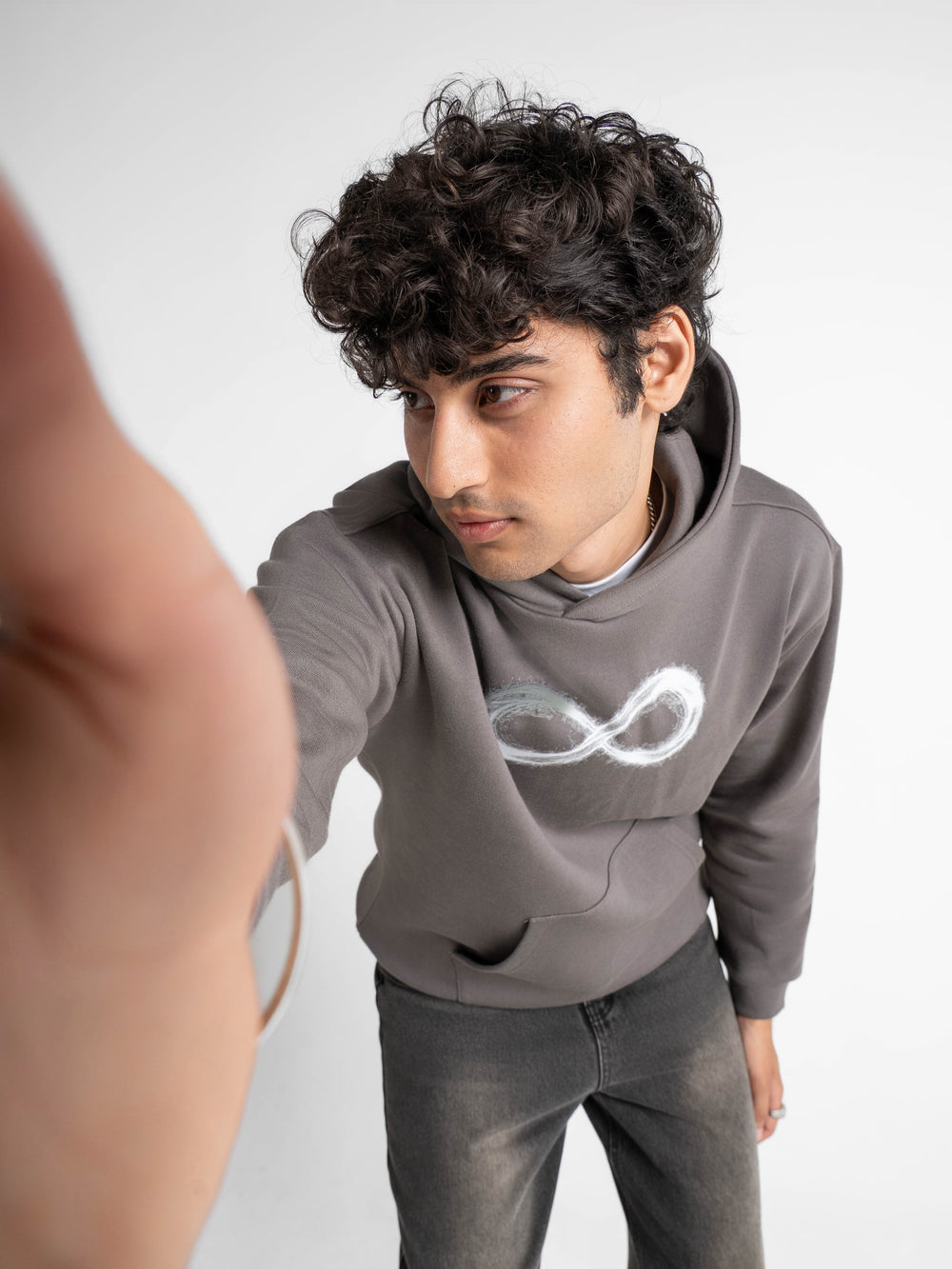 Oversized Limitless Grey Hoodie 330 GSM