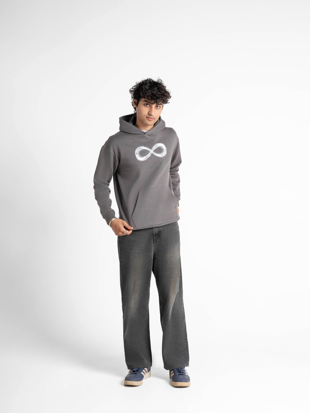 Oversized Limitless Grey Hoodie 330 GSM