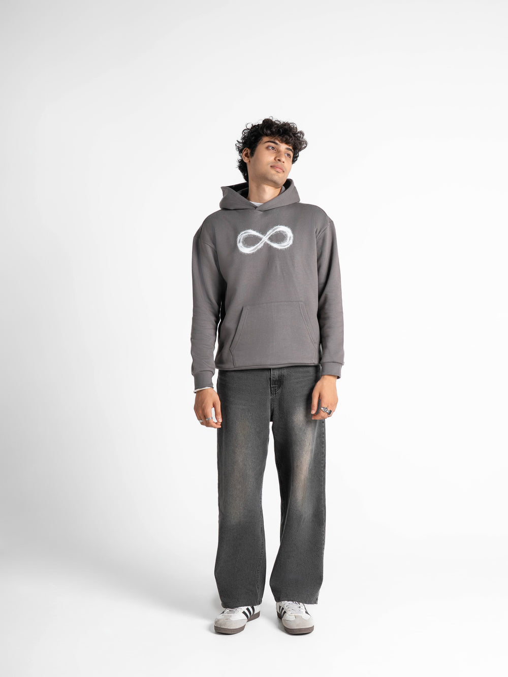 Oversized Limitless Grey Hoodie 330 GSM