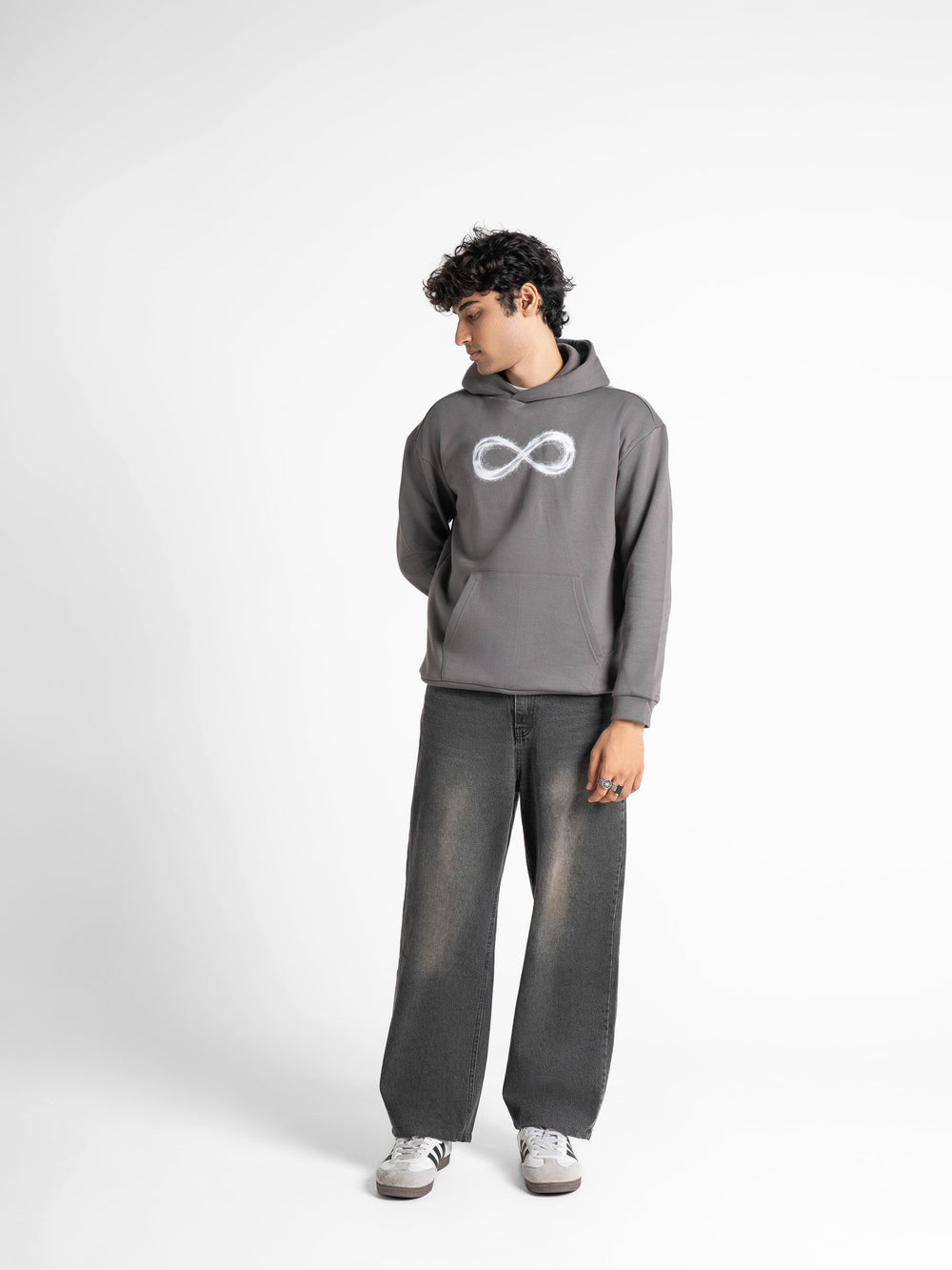 Oversized Limitless Grey Hoodie 330 GSM