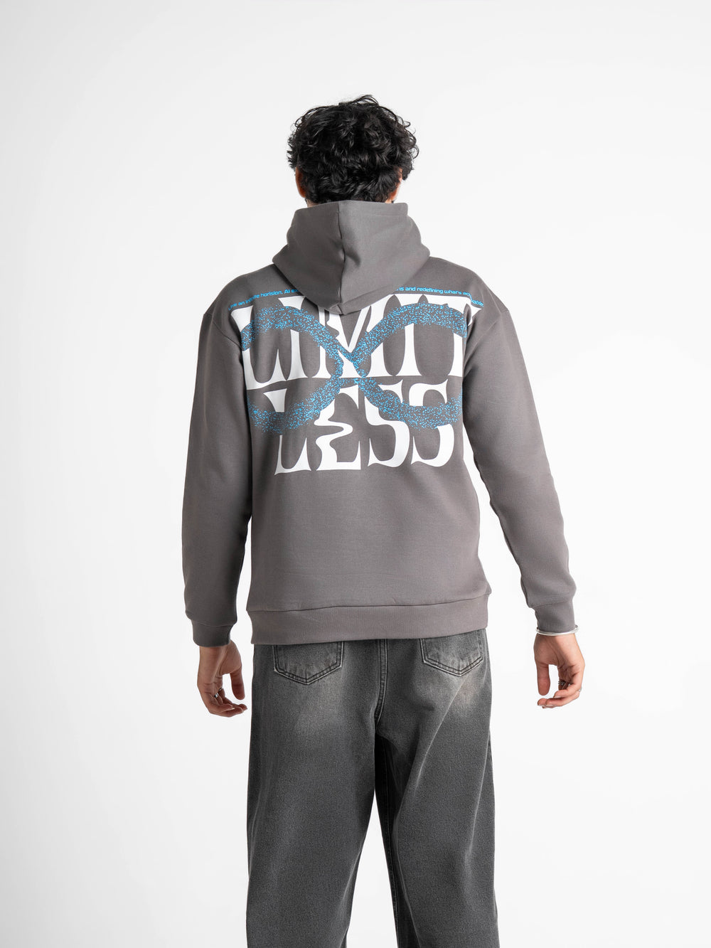 Oversized Limitless Grey Hoodie 330 GSM