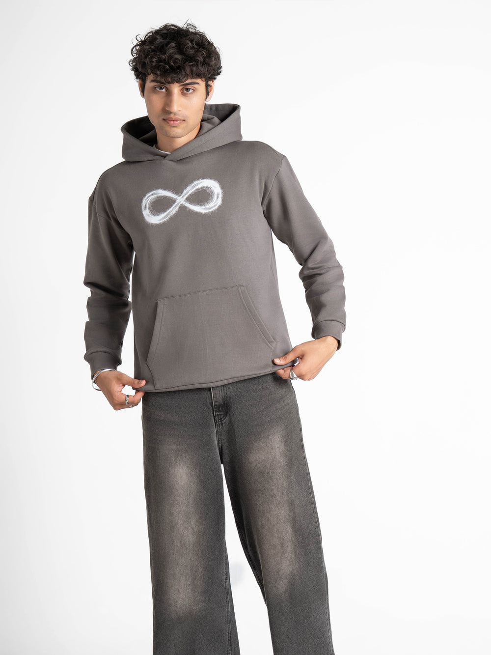 Oversized Limitless Grey Hoodie 330 GSM