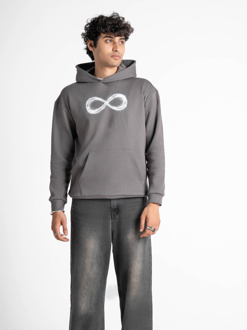 Oversized Limitless Grey Hoodie 330 GSM