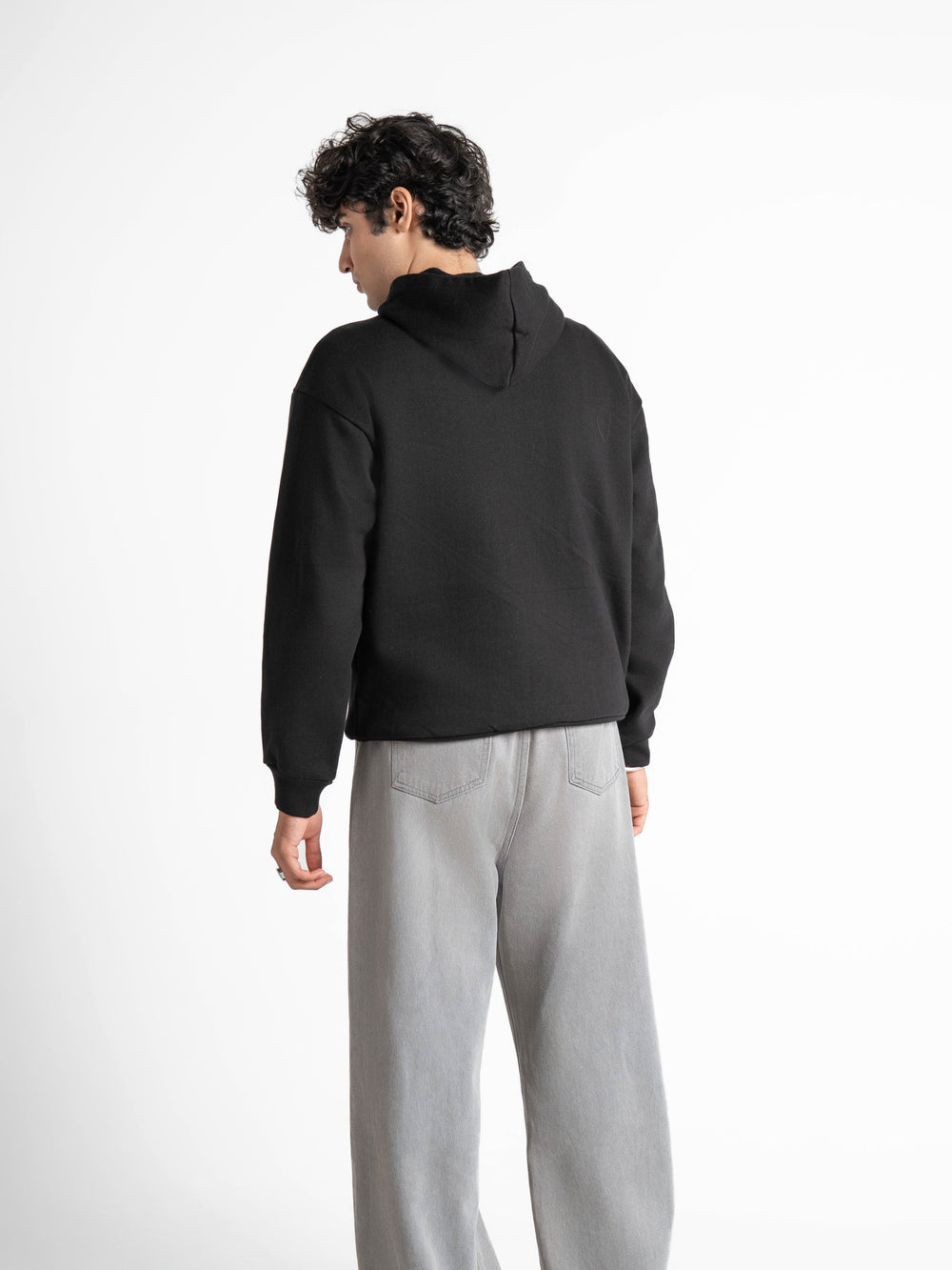 Heavyweight Everyday  Essential 420 GSM Solid Hoodie Black