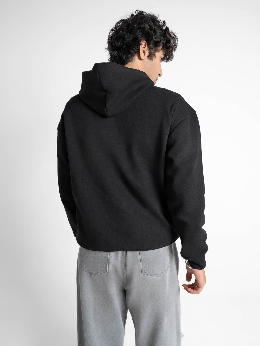 Heavyweight Everyday  Essential 420 GSM Solid Hoodie Black