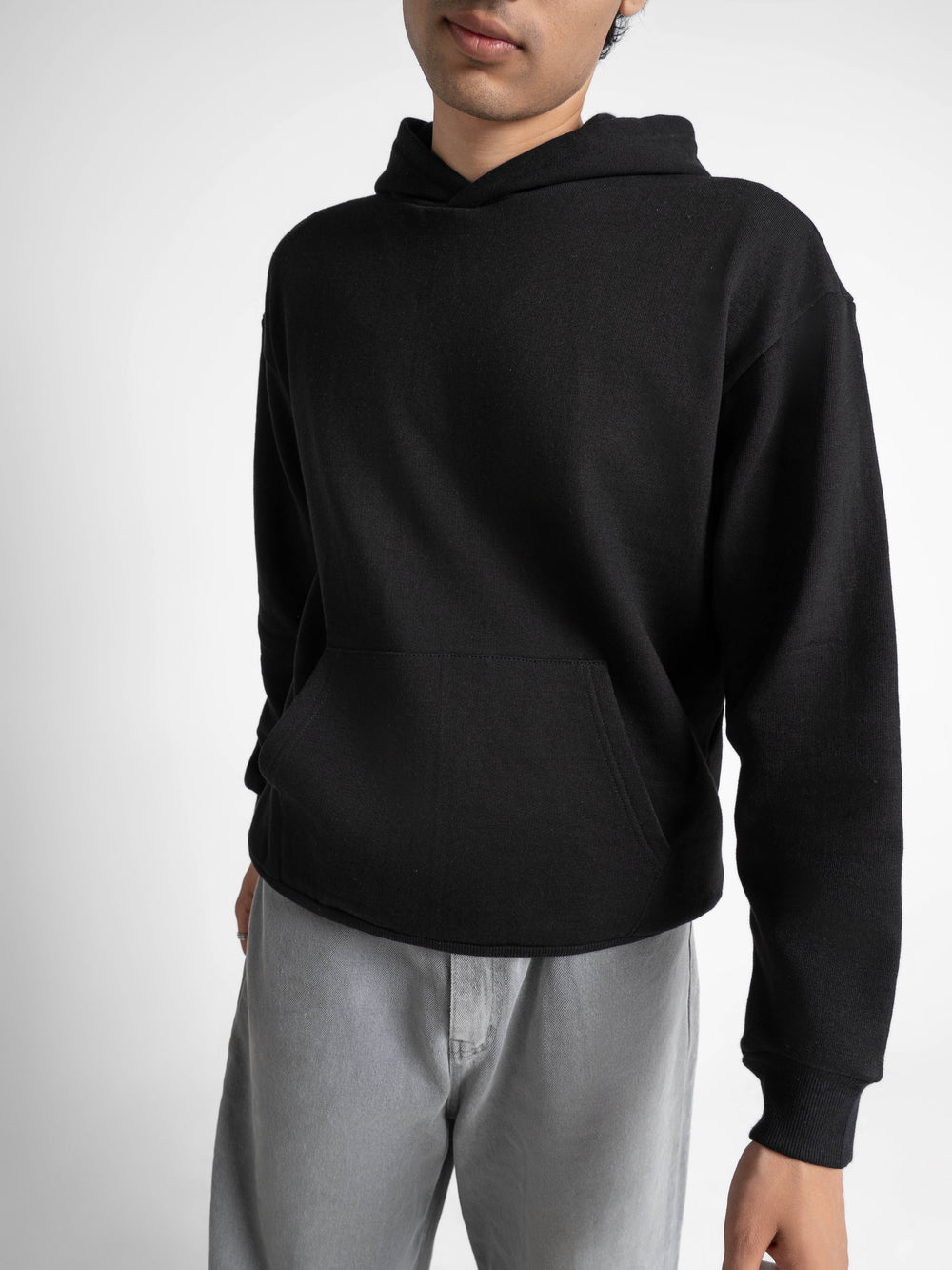 Heavyweight Everyday  Essential 420 GSM Solid Hoodie Black