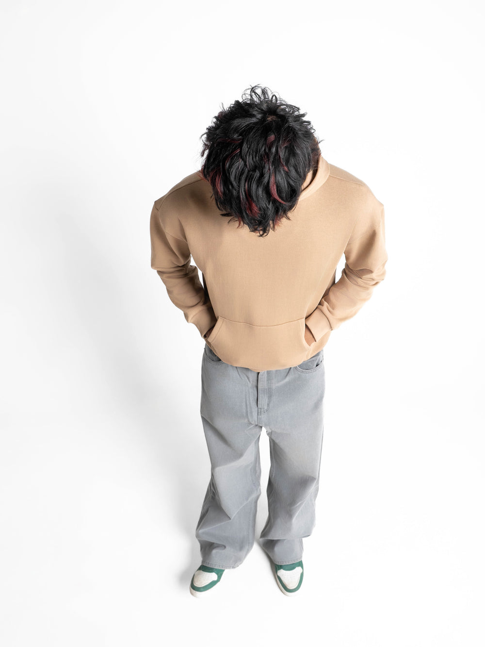 Heavyweight Everyday  Essential 420 GSM Solid Hoodie Beige