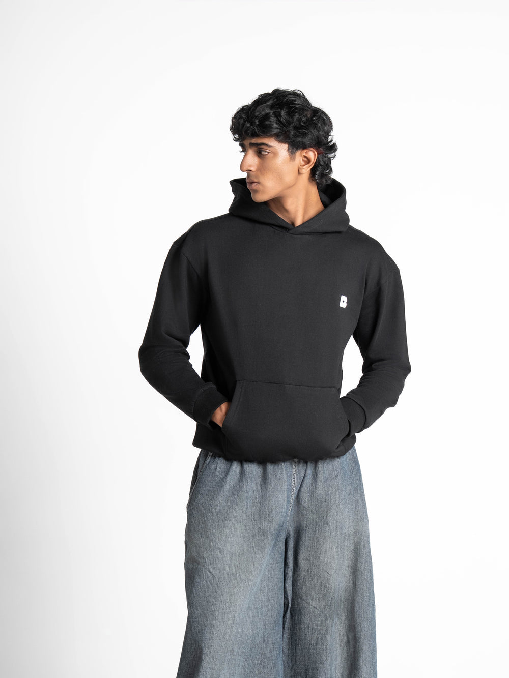 Oversized Artist Black Hoodie 330 GSM