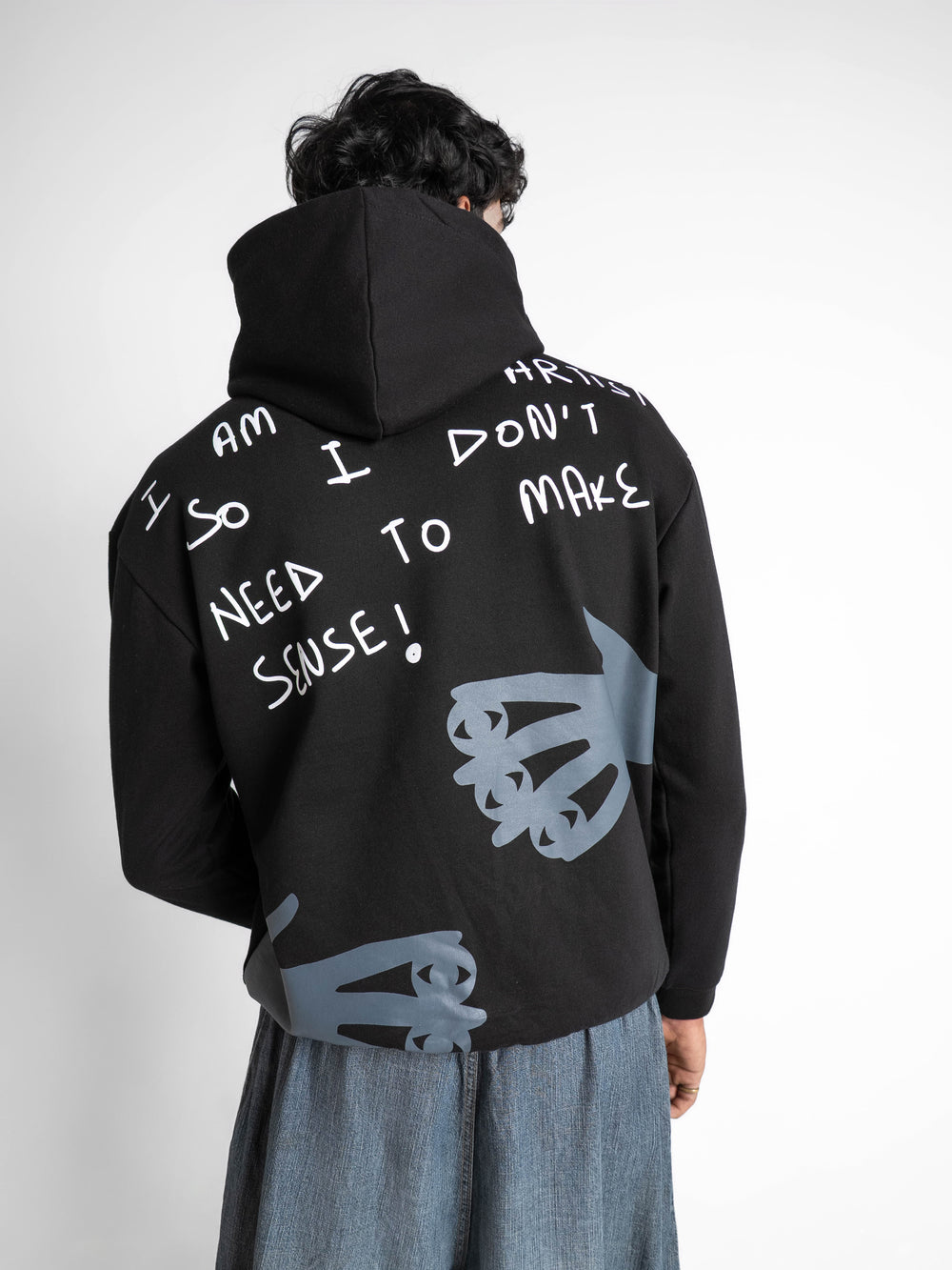 Oversized Artist Black Hoodie 330 GSM