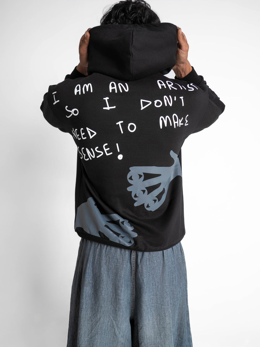 Oversized Artist Black Hoodie 330 GSM