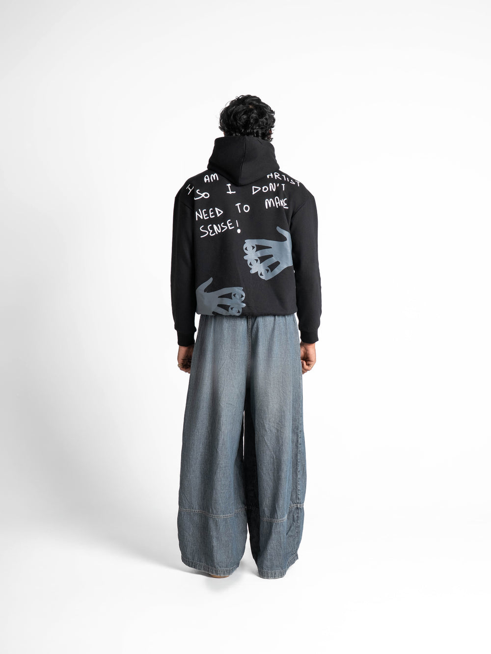 Oversized Artist Black Hoodie 330 GSM