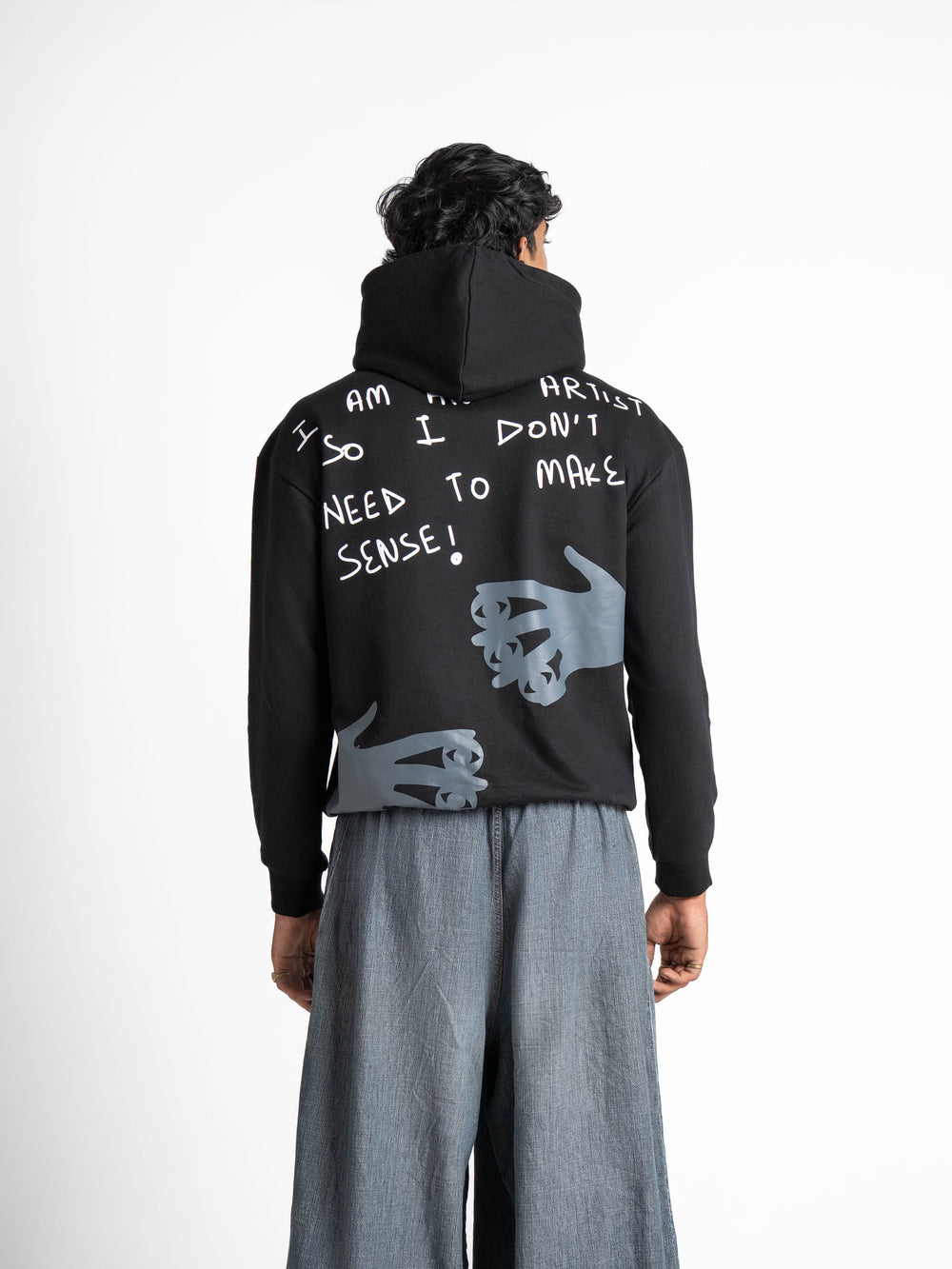 Oversized Artist Black Hoodie 330 GSM