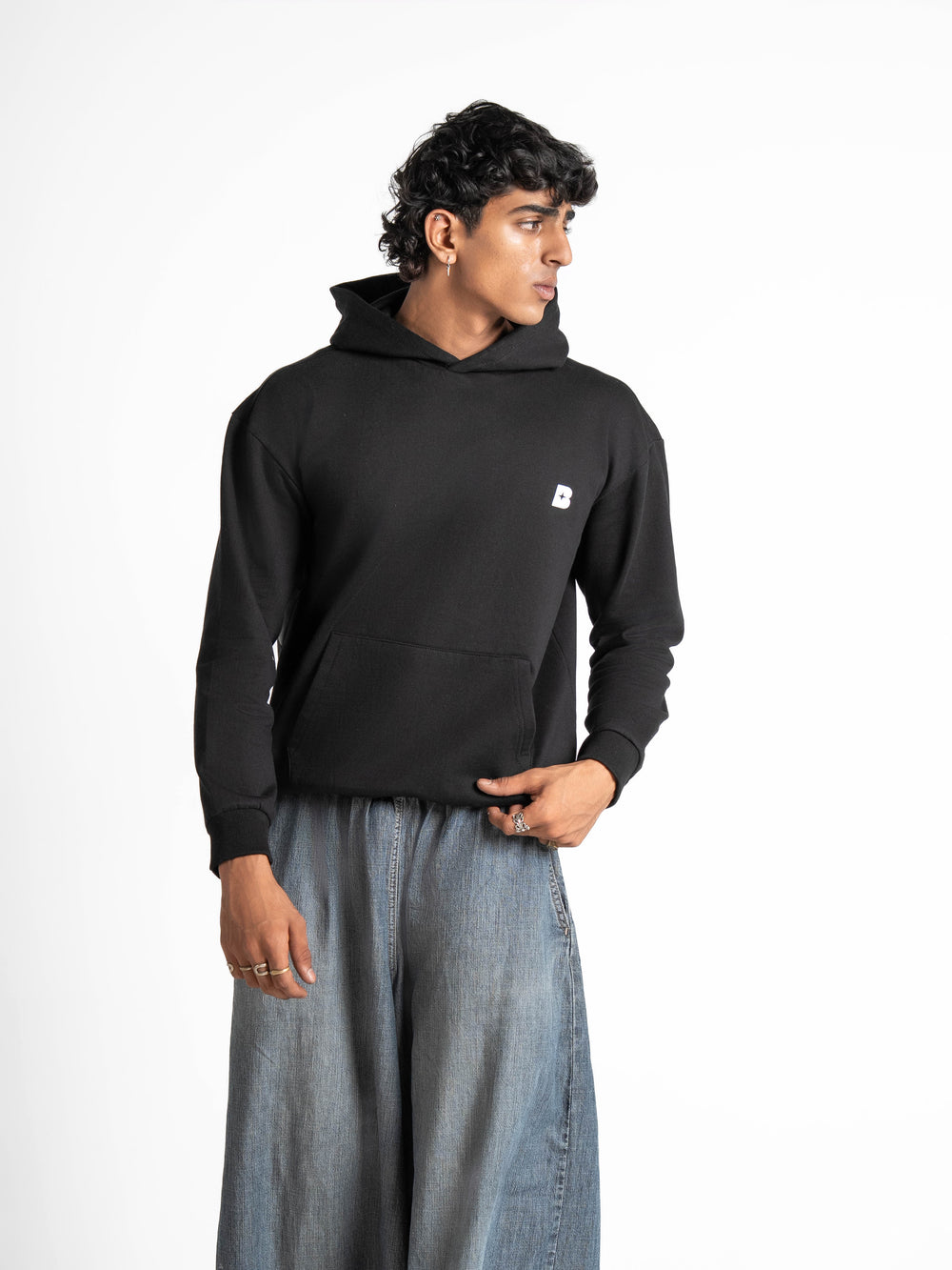 Oversized Artist Black Hoodie 330 GSM