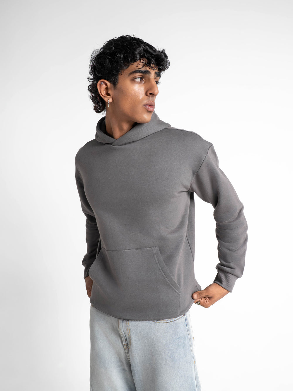 Everyday Essential 330 GSM Solid Hoodie Steel Grey