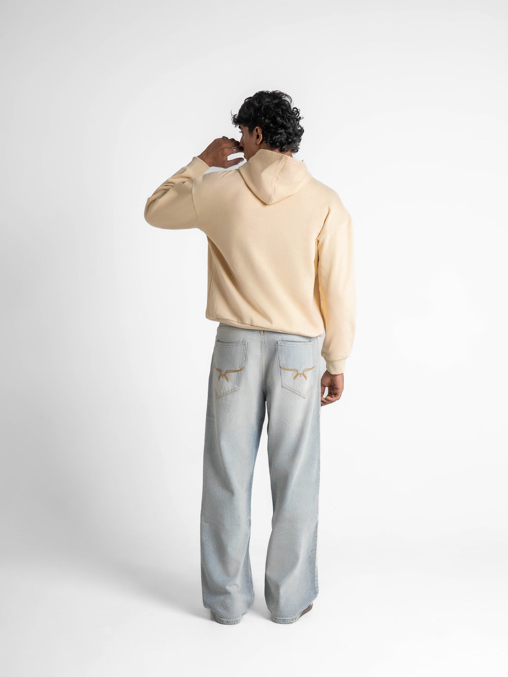 Heavyweight Everyday  Essential 420 GSM Solid Hoodie Creamstone