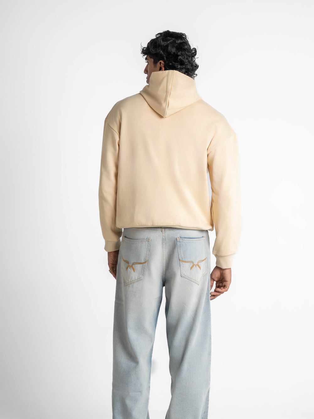 Heavyweight Everyday  Essential 420 GSM Solid Hoodie Creamstone