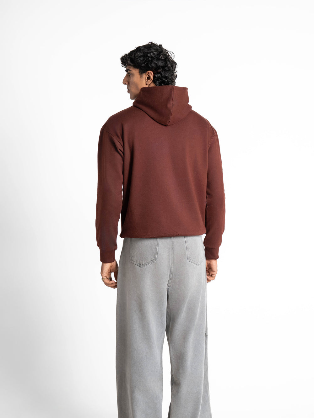 Everyday Essential 330 GSM Solid Hoodie Brown