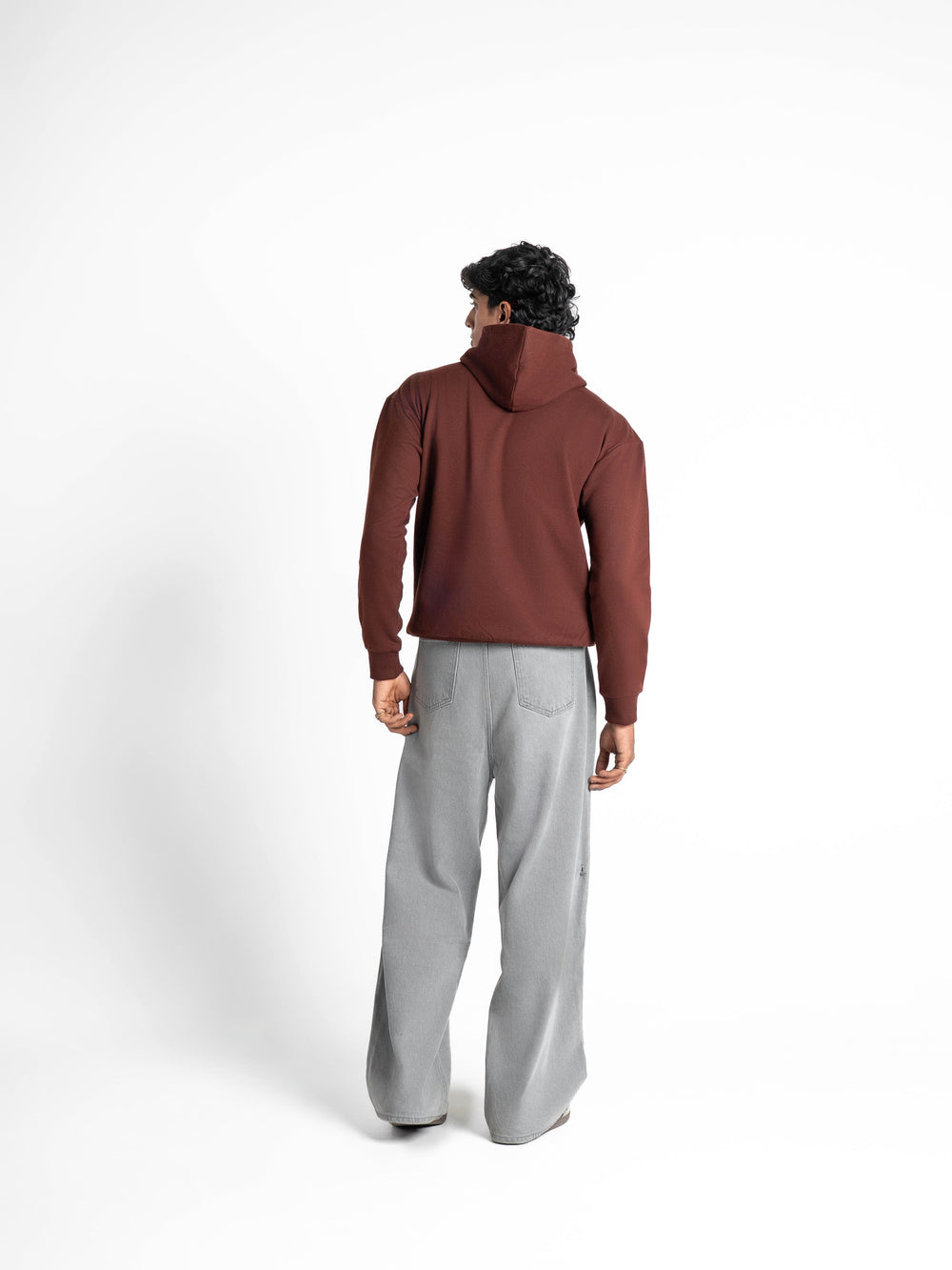 Everyday Essential 330 GSM Solid Hoodie Brown