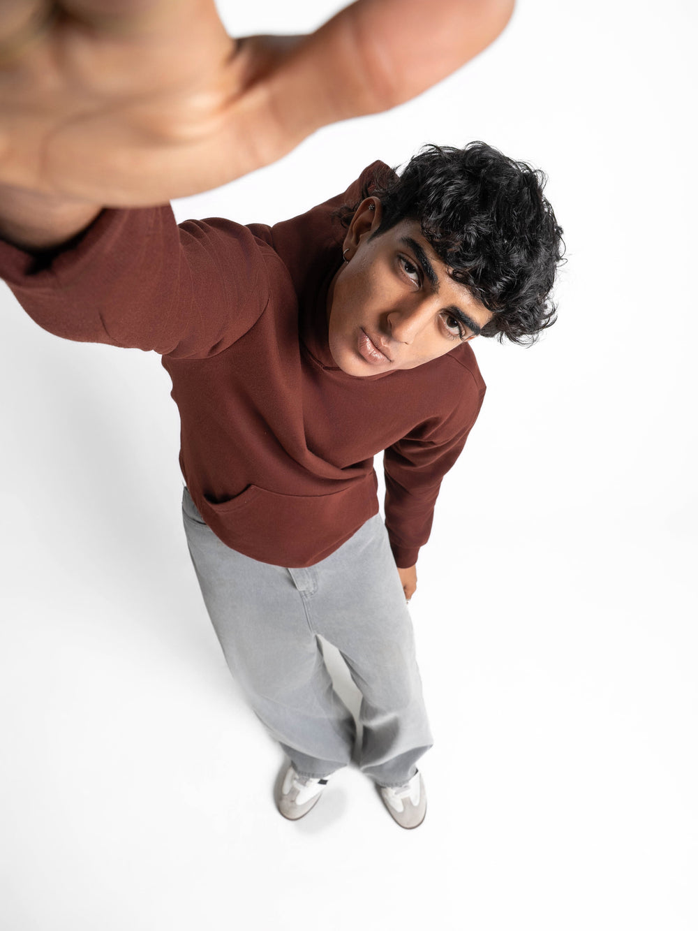 Everyday Essential 330 GSM Solid Hoodie Brown