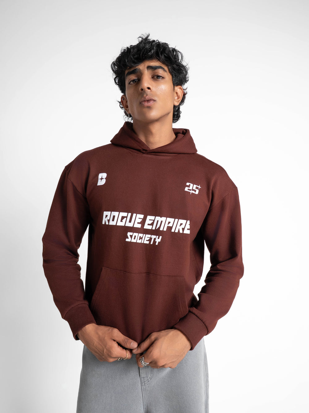 Oversized Rogue Empire Brown Hoodie 330 GSM
