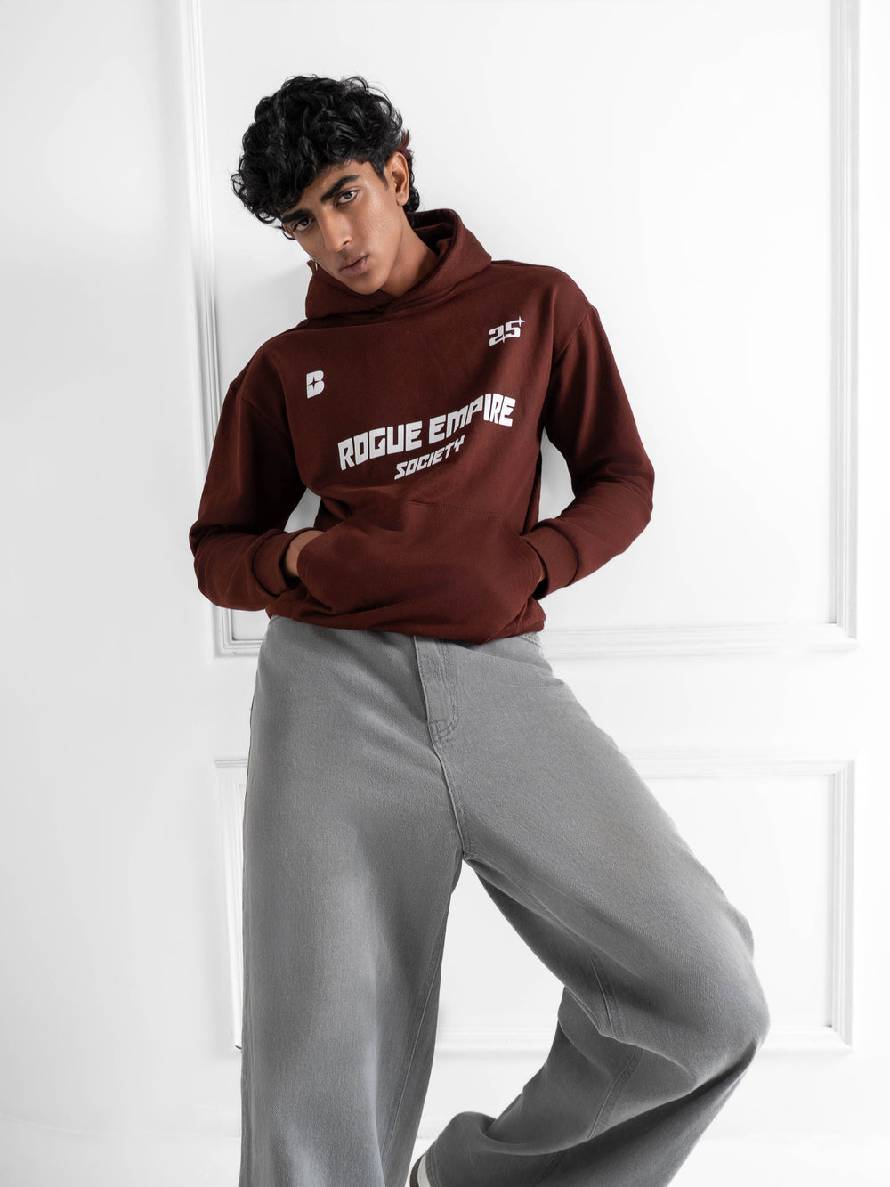 Oversized Rogue Empire Brown Hoodie 330 GSM