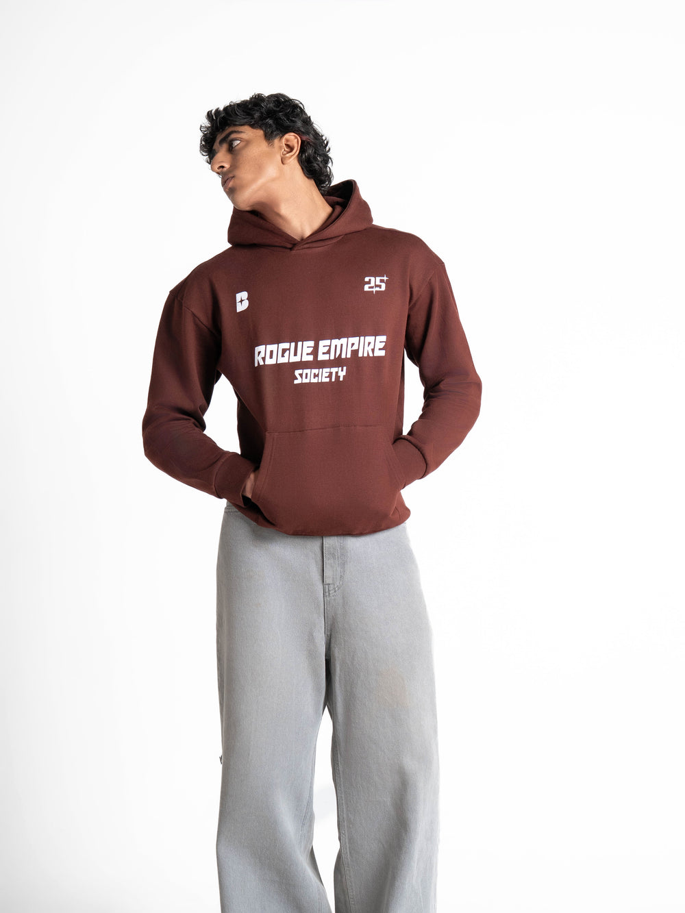 Oversized Rogue Empire Brown Hoodie 330 GSM