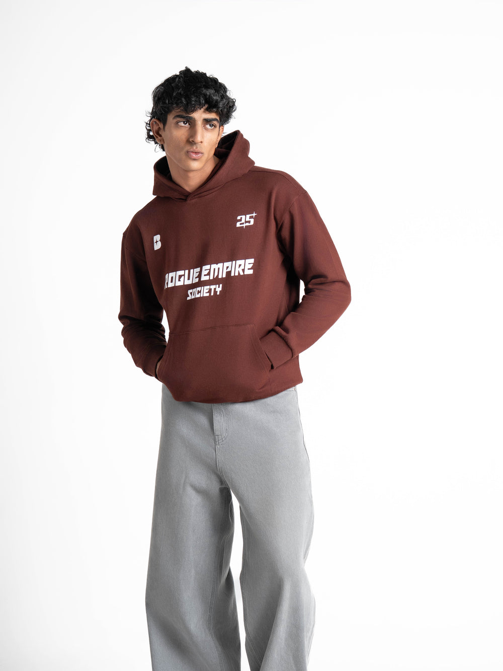 Oversized Rogue Empire Brown Hoodie 330 GSM