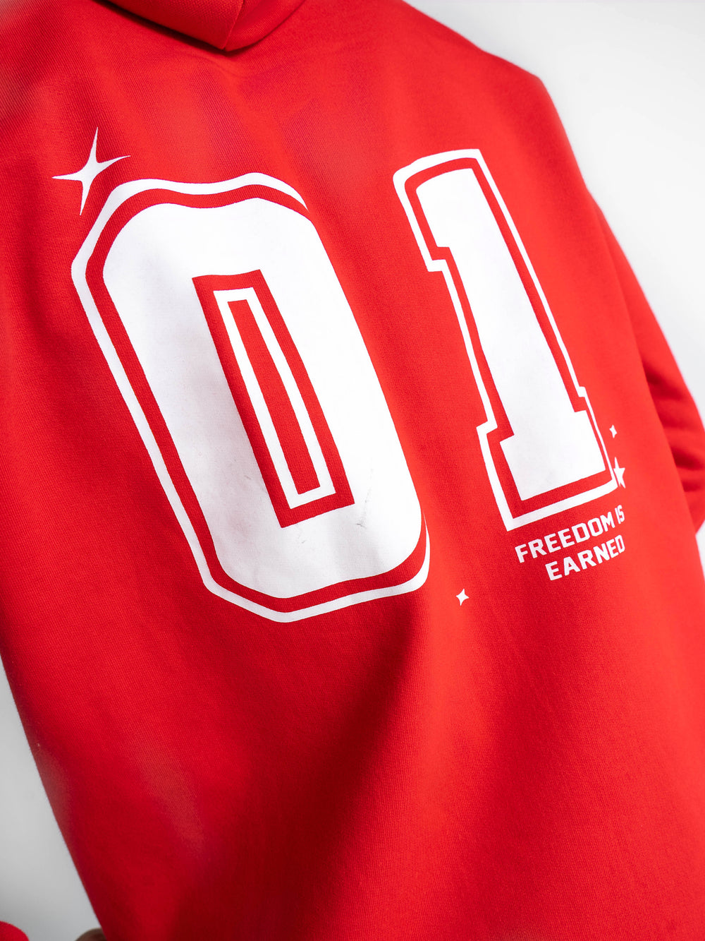 Oversized Unchained Red Hoodie 330 GSM