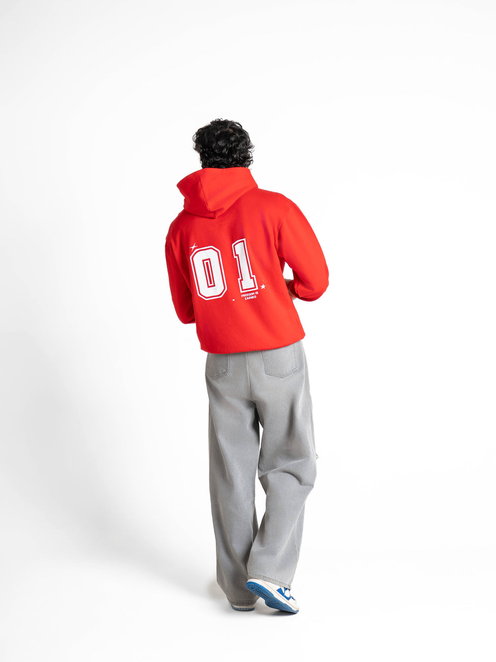 Oversized Unchained Red Hoodie 330 GSM