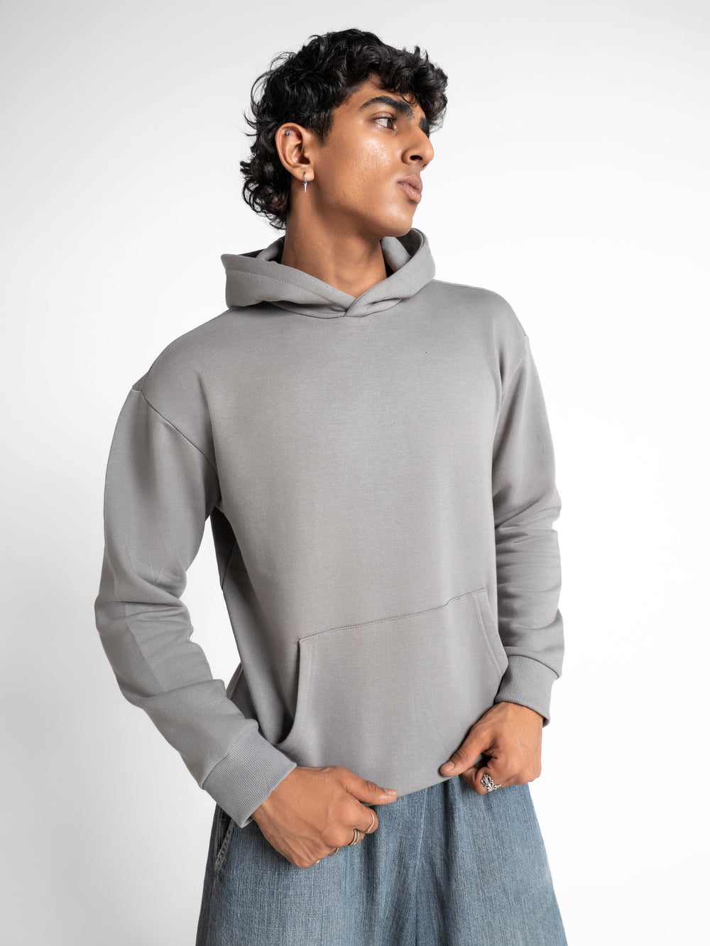 Everyday Essential 330 GSM Solid Hoodie Frost Grey