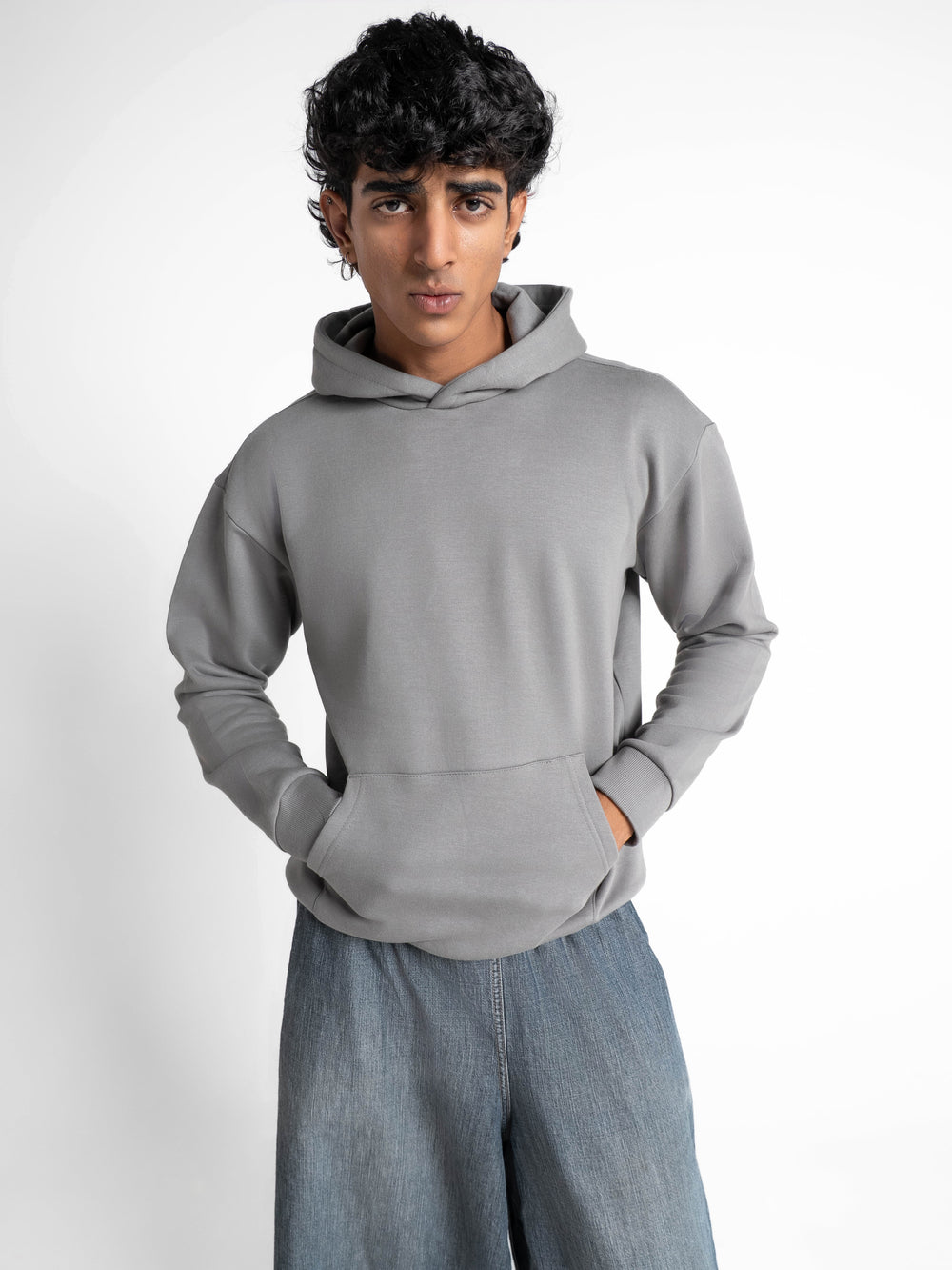 Everyday Essential 330 GSM Solid Hoodie Frost Grey