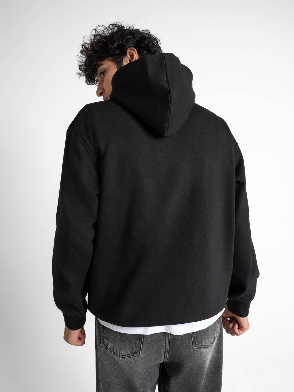 Everyday Essential 330 GSM Solid Hoodie Black