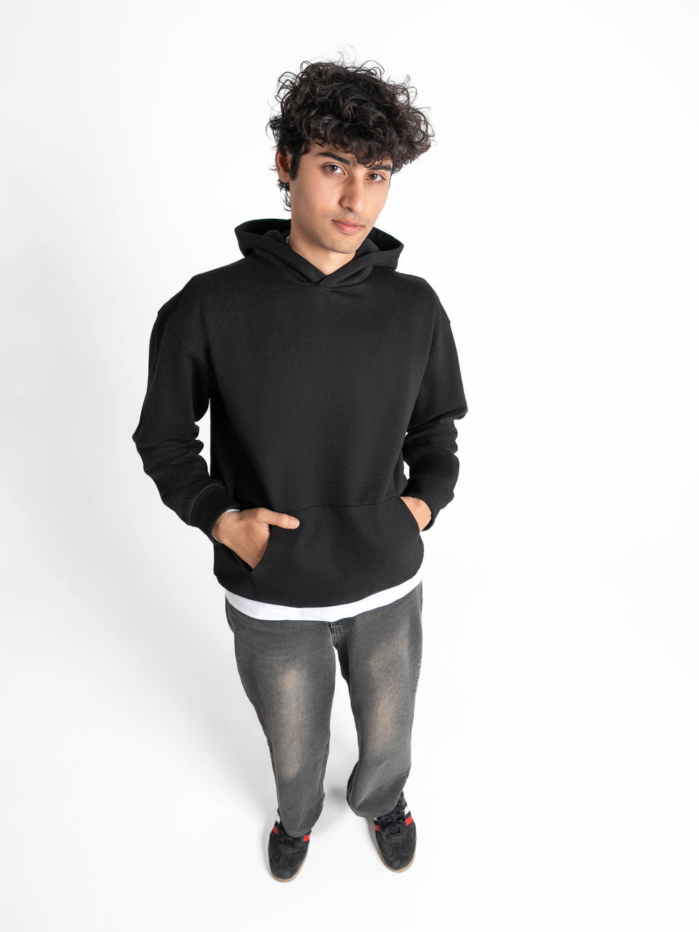 Everyday Essential 330 GSM Solid Hoodie Black