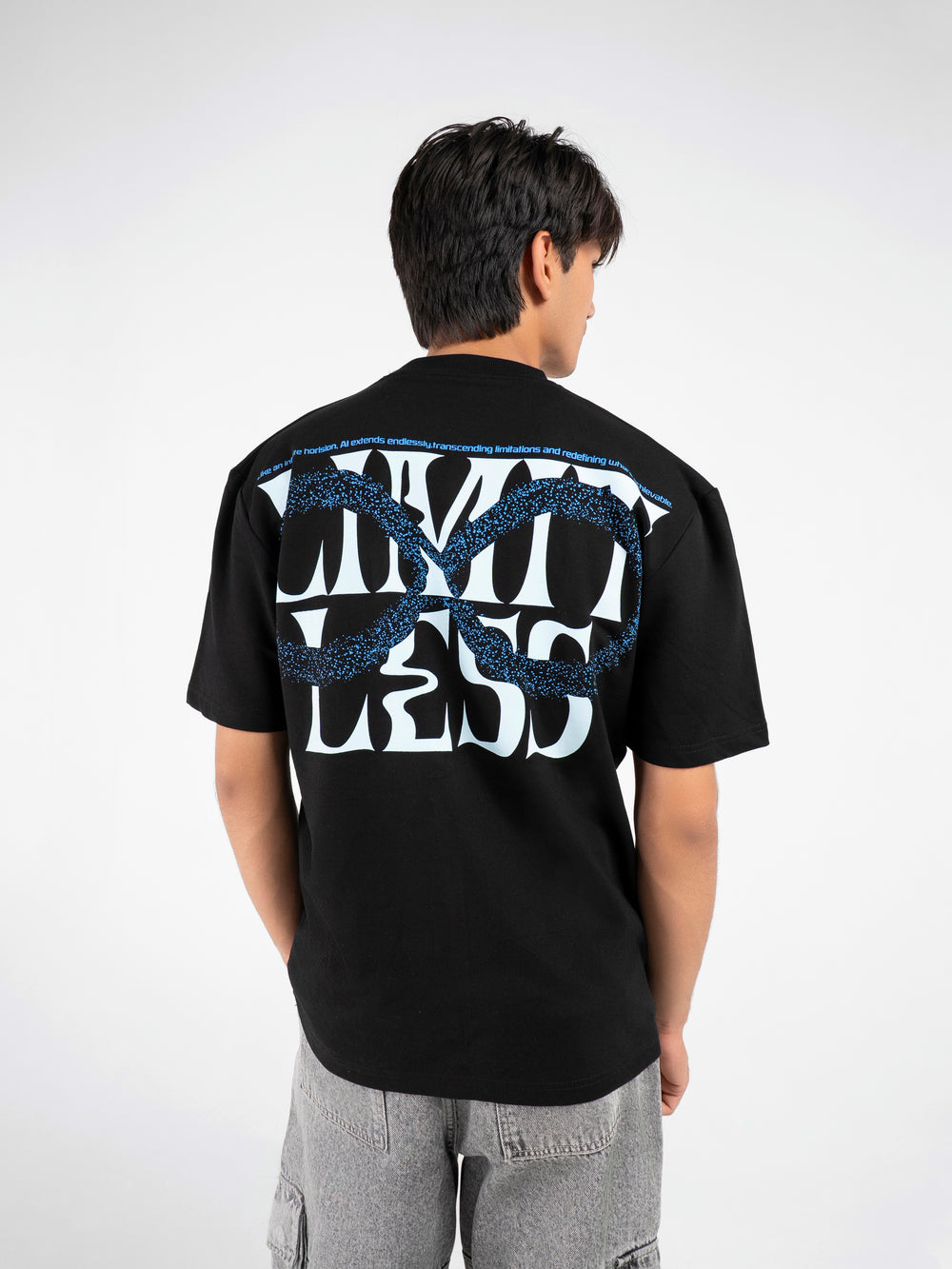 Black Limitless oversized T-shirt